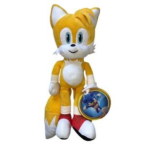 Brand New Licensed‎ Super Sonic the Hedgehog Sonic 2 Tails Plush Toy 14 inch